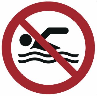 Prohibition No Swimming